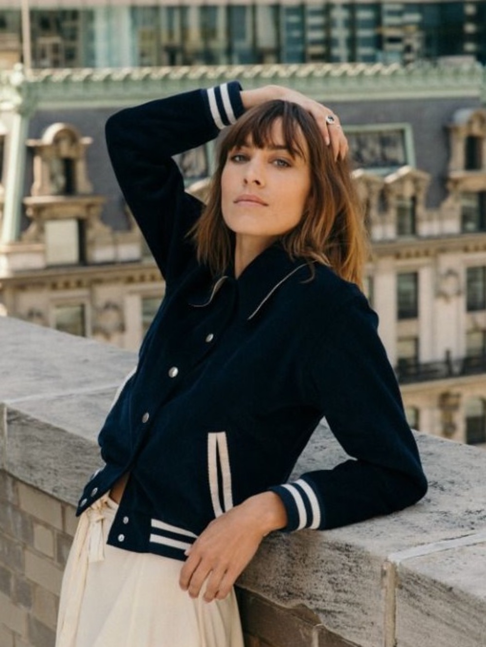 ALEXA CHUNG - Varsity Bomber Jacket